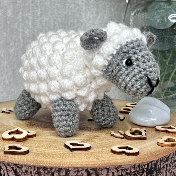Crochet pattern for easy sheep or lamb. Minty - crochet idea- baby nursery decor - fast make - PDF Digital Download - lamb gift to make