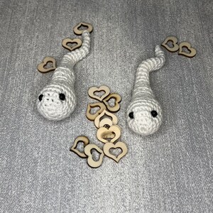 Crochet pattern Sperm with sock keyring, novelty , Semen, Fertility, Joke/Adult Gift, Kawaii, amigurumi, easy beginners crochet pattern image 7