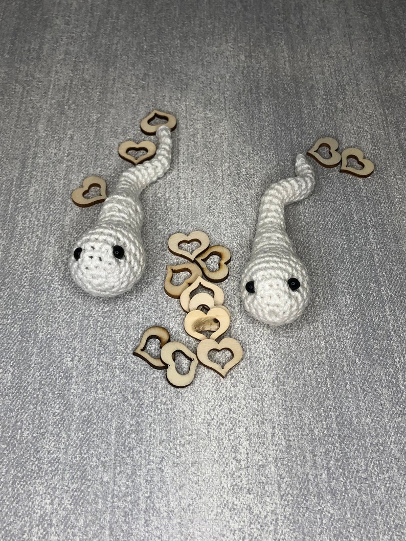 Crochet pattern Sperm with sock keyring, novelty , Semen, Fertility, Joke/Adult Gift, Kawaii, amigurumi, easy beginners crochet pattern image 7