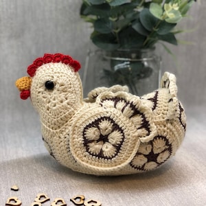 Crochet Pattern Chicken Crochet idea African Flower Crochet Relatively Easy To Make PDF Digital Download Perfect Gift to make image 4