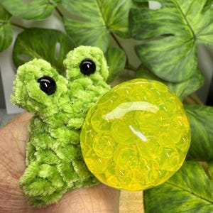 PDF. Fidget Frog Stress Ball  Pattern. Crochet, Fidget Toy Pattern,  No Sew Frog Crochet Plush Pattern, Plush/dk/worsted Frog for Beginners