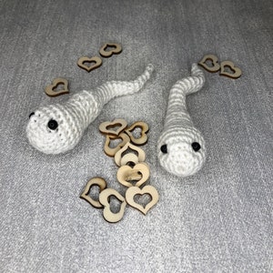 Crochet pattern Sperm with sock keyring, novelty , Semen, Fertility, Joke/Adult Gift, Kawaii, amigurumi, easy beginners crochet pattern image 5