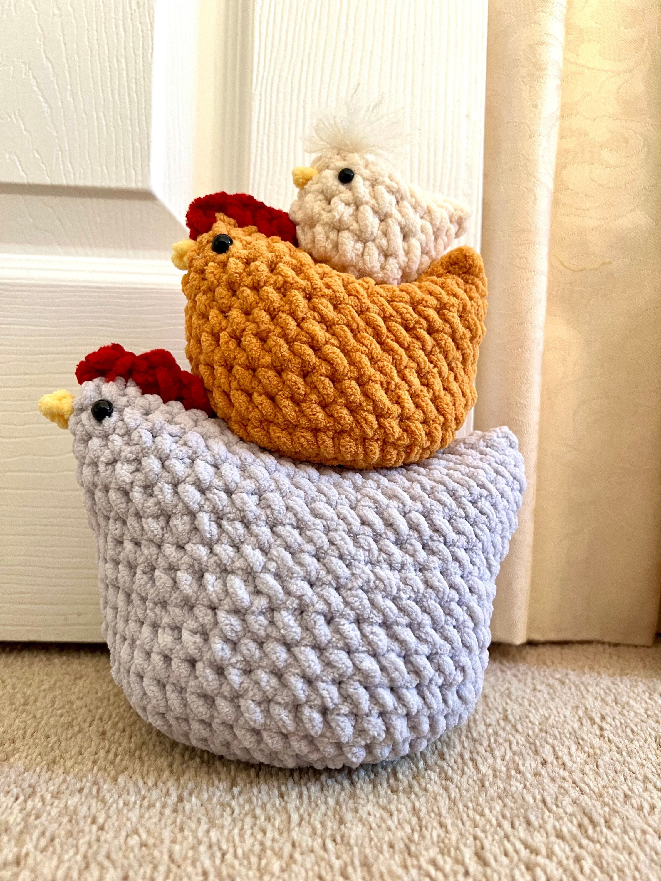 Chicken Crochet Kit, Chicken Amigurumi Kit, Stuffed Animal Kit, DIY Gift  for Crochet Lover 