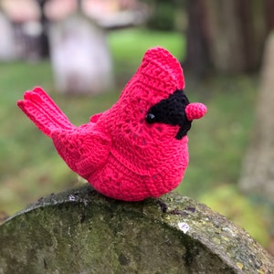 Cardinal Crochet Pattern: African Flower Design (PDF Digital Download)