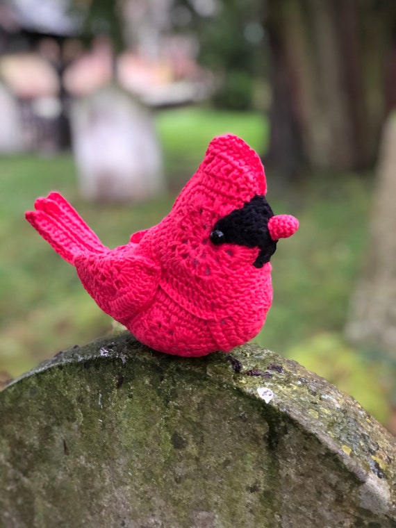 Crochet Cardinal Pattern Larger Version African Flower Crochet.
