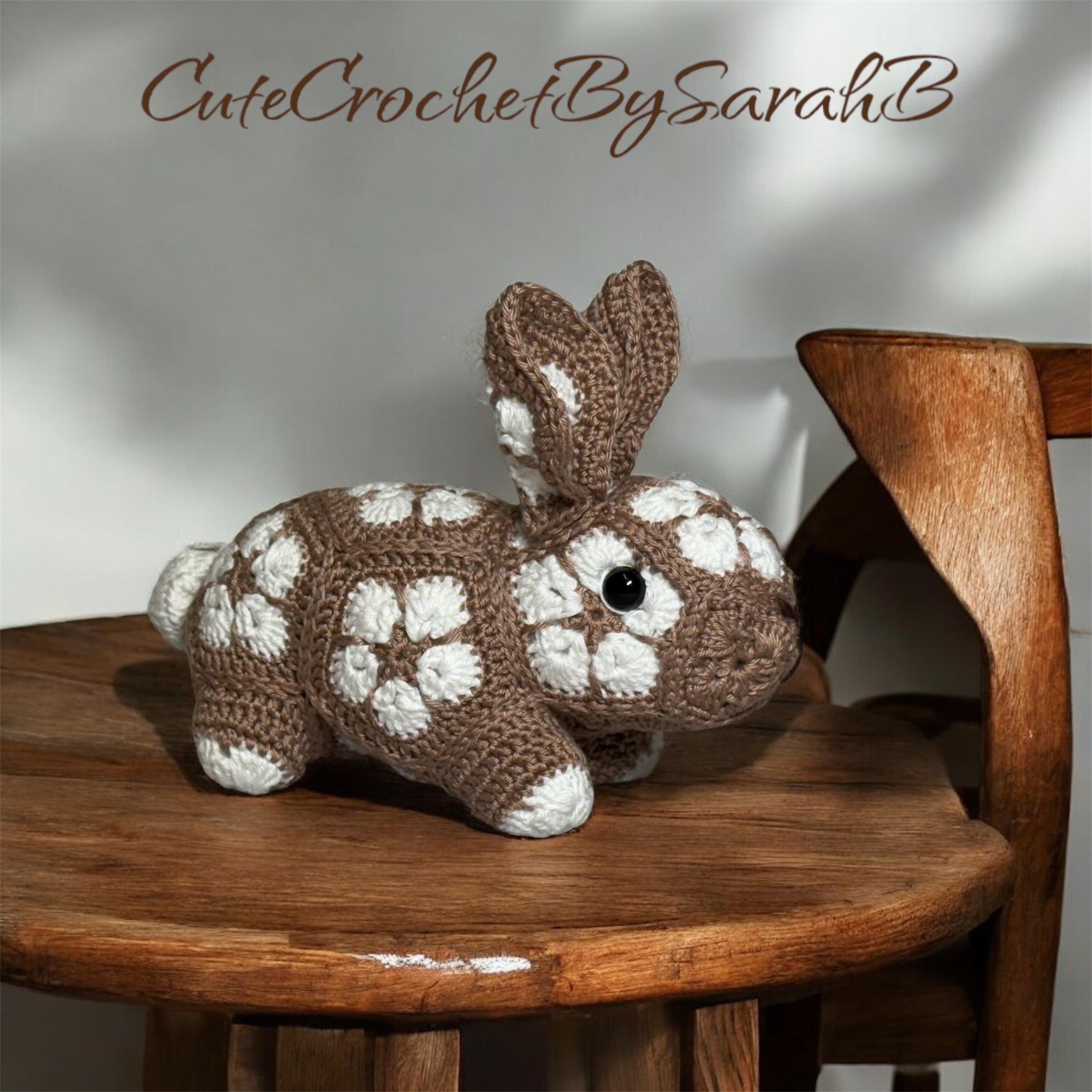 African Flower Crochet Rabbit Pattern: Petal Cuddly Toy (PDF