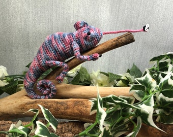 Chameleon Crochet Pattern: Reptile Lizard PDF (Digital Download)