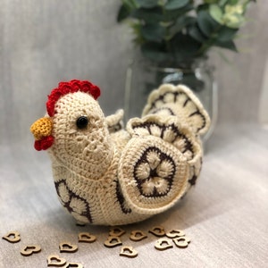 Crochet Pattern Chicken Crochet idea African Flower Crochet Relatively Easy To Make PDF Digital Download Perfect Gift to make image 5