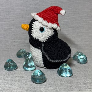 McWaddle the Penguin Crochet  Pattern -  African Flower Crochet penguin - Cute Arctic penguin-PDF Digital Download - Instant Download