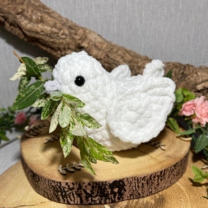 Dove Crochet pattern Plush   -free guide- beginners crochet pattern- fun peace dove to make - PDF digital download - Perfect gift to make