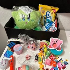 KIRBY Toys Surprise Box Gift for Kids Boys Gift Kirby Birthday Gift for Boys Gamer Gifts for Him Birthday Gift Basket Kirby Plush Figure