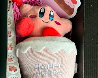 Kirby Birthday Gift Box: Gamer Fan Surprise with Plushie