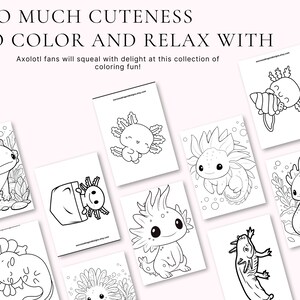 Axolotl Coloring Pages Kids Printable Axolotl Coloring Book Kids