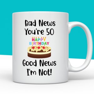 50th Birthday Fun Novelty ROAD SIGN Personalised 10oz Ceramic Mug 50th GIFT 50th Birthday Fun Novelty ROAD SIGN Personalised 10oz Ceramic Mug 50th GIFT