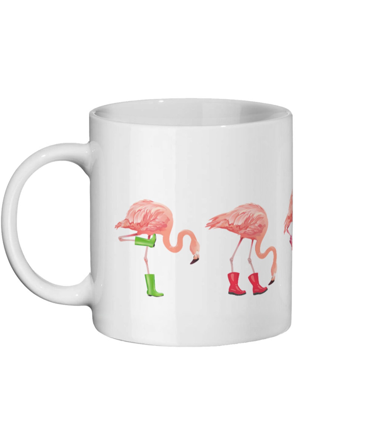 Flamingo Becher. Lustige Becher. Flamingos in Wellies. Wellys Etsy
