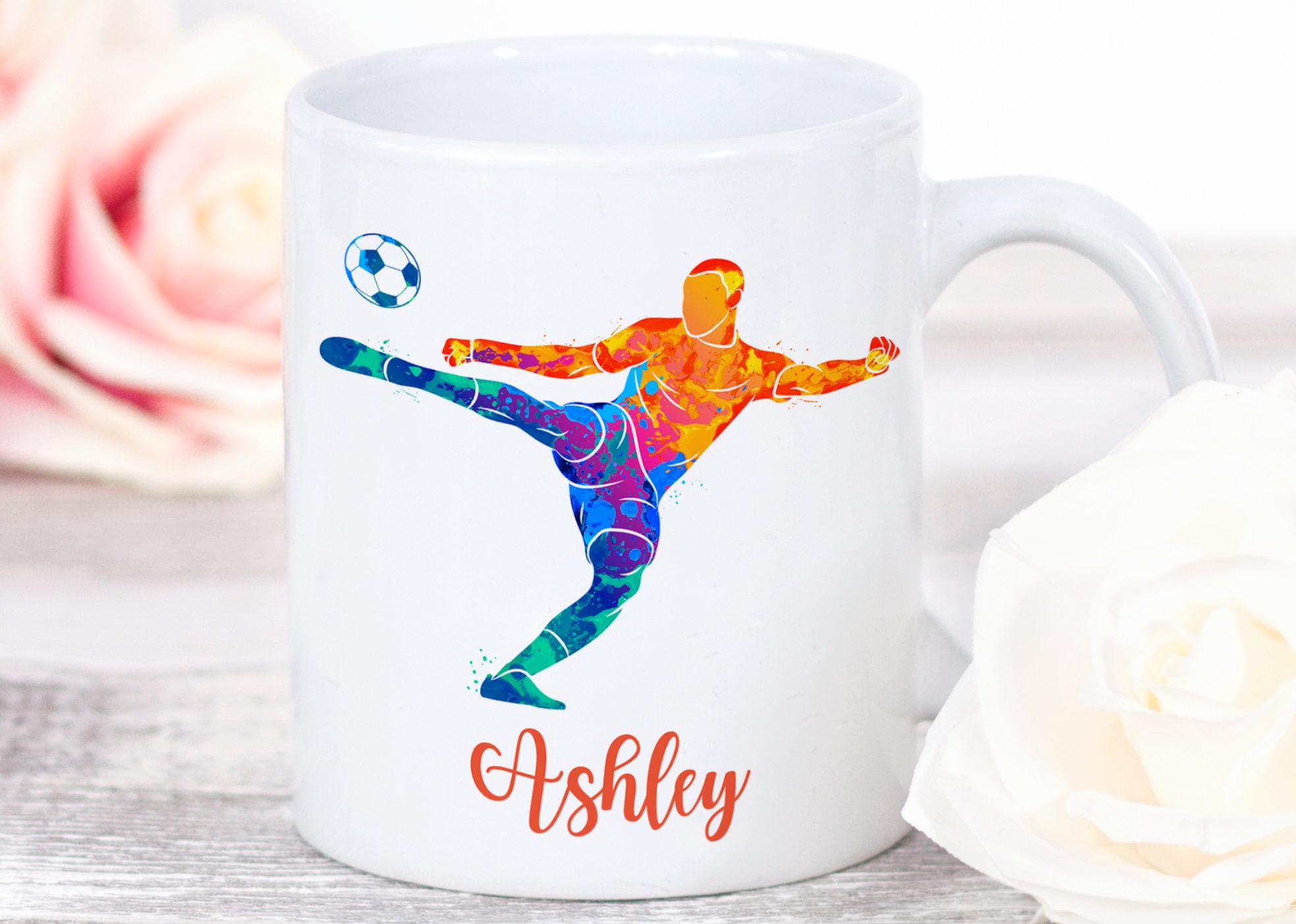 Personalised Football Mug Footballer Mug Soccer Mug Etsy