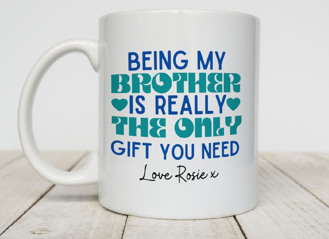 Brother Mug / Funny Brother Gift / Personalised Brother Coffee Etsy