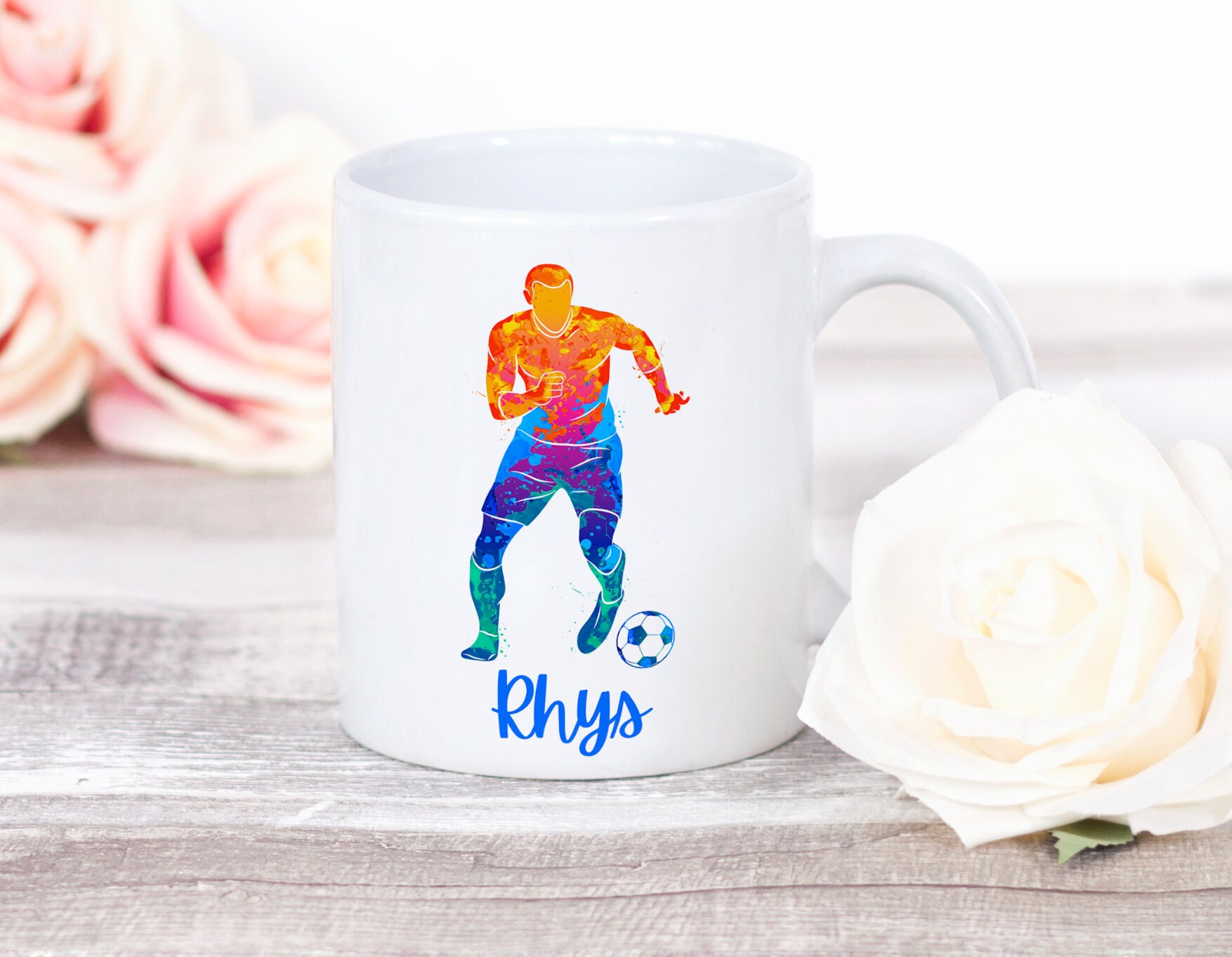 Personalised Football Mug Football Gift Football Gifts for Etsy