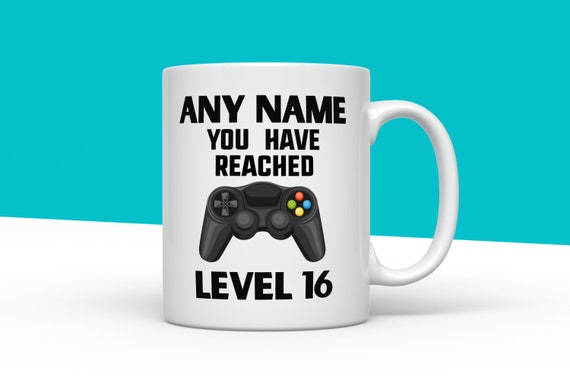 You Have Reached Level 16 16th Birthday Video Gaming Mug Gamer Birthday