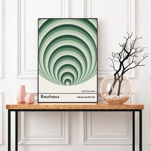 Bauhaus Print, Green Wall Art, Bauhaus, Bauhaus Wall Art, Living Room Print, Modern Art, Modern Home Decor, Wall Prints, Posters, Home Decor