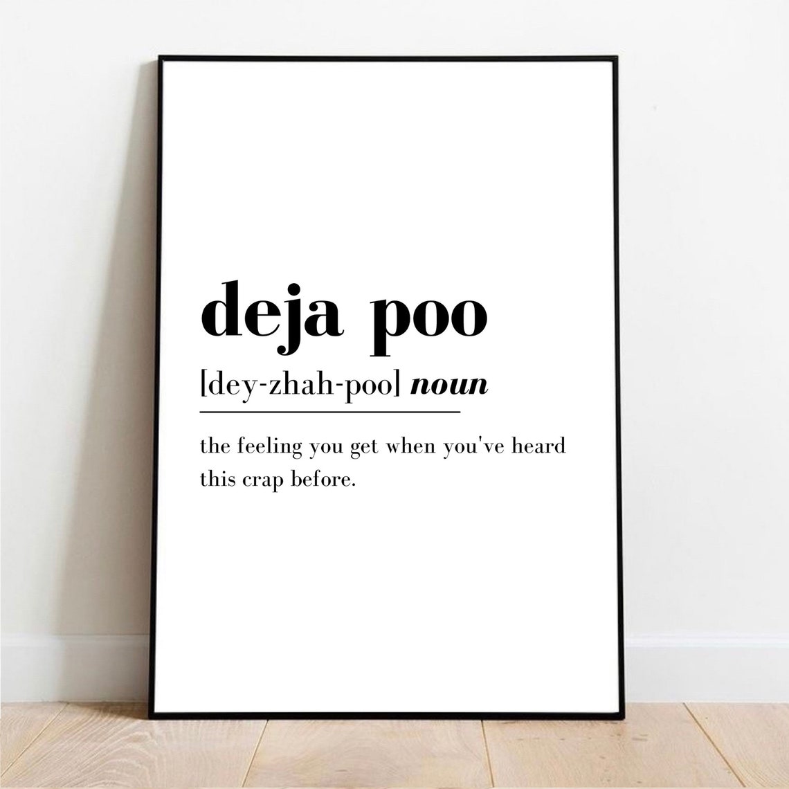 Funny Toilet Print Deja Poo Toilet Quotes And Sayings Etsy