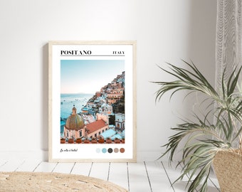 Positano Print, Amalfi Coast Print, Almalfi Seaside Poster, Home Decor, Wall Art, Travel Poster, Travel Gift, Gallery Wall Prints