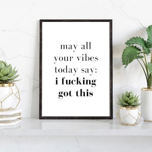 Ho ottenuto questa stampa, decorazione da parete motivazionale, stampe motivazionali, arte della parete ispiratrice, arte motivazionale, citazioni motivazionali, stampe