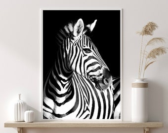 Zebra Print, Zebra Safari Print, Fashion Wall Art, Stylish Wall Art, Black And White Art, Bold Prints, Home Decor Prints, Zebra Wall Poster