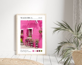 Impresión de Mallorca, Impresión de Mallorca España, Cartel de viaje, Decoración del hogar, Arte de pared, Impresión de viaje, Regalo de viaje, Impresiones de pared de galería, Impresiones sin enmarcar