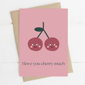 I Love You Card, Gift For Him, Gift For Her, Anniversay Card, Cute Card, Just Because Gift, Greeting Card, Long Distance Love, A6 Card