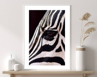 Zebra Print, Animal Poster, Zebra Gifts, Stylish Wall Art, Black And White Print, Home Decor Prints, Living Room Poster, Bedroom Prints