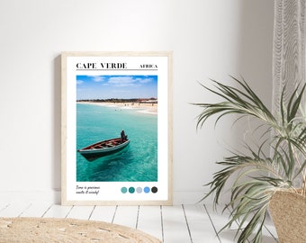 Cape Verde Print Cape Verde Beach Print Wall Art Home Decor Home Trend Home Accessories Travel Gift Travel Print Coastal Beach Poster