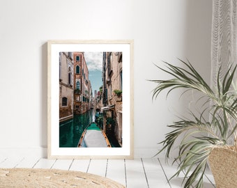 Venice Print | Venice Travel Poster | Travel Art | Photograph Wall Print | Inspirational Italian Photo Wall Art | Home Decor Wall Prints