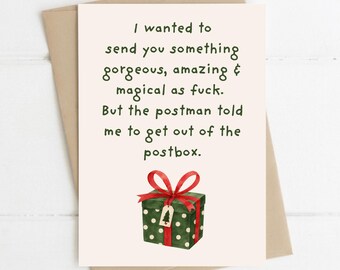 Funny Rude Christmas Card, Magical As F*ck, Adult A5 Christmas Greeting Card