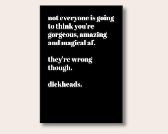You Are Amazing Print, Positive Wall Print, Funny Wall Print, Typography Wall Art, Poster, Wall Art, Funny Quote Print, Funny Gift