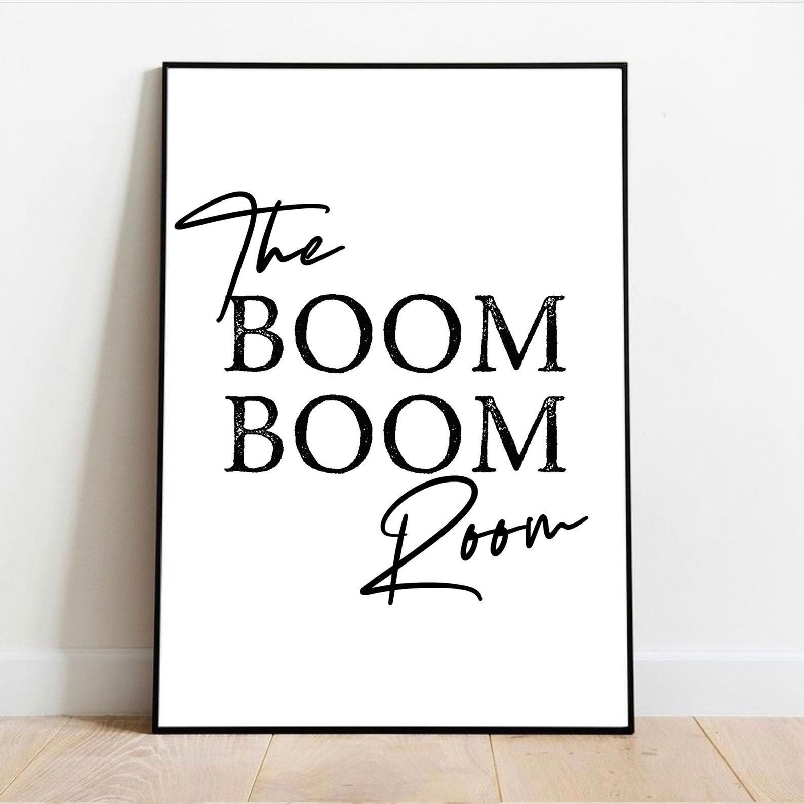 The Boom Boom Room Wall Print Funny Wall Prints Bedroom Etsy