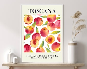 Tuscany Wall Art Print, Toscana Wall Poster, Fruit Market Poster, Kitchen Wall Print, Home Decor, Wall Prints, Posters, Wall Art, Kitchen