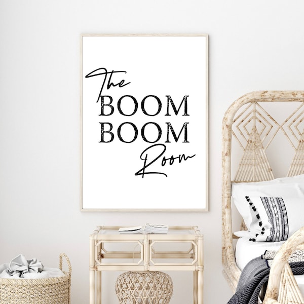 The Boom Boom Room Sign Etsy