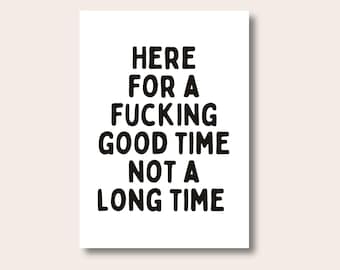 Typography Poster, Quote Text Poster, Good Times Print, Art Print, Motivational Quotes, Modern Print, Posters And Prints, Wall Art