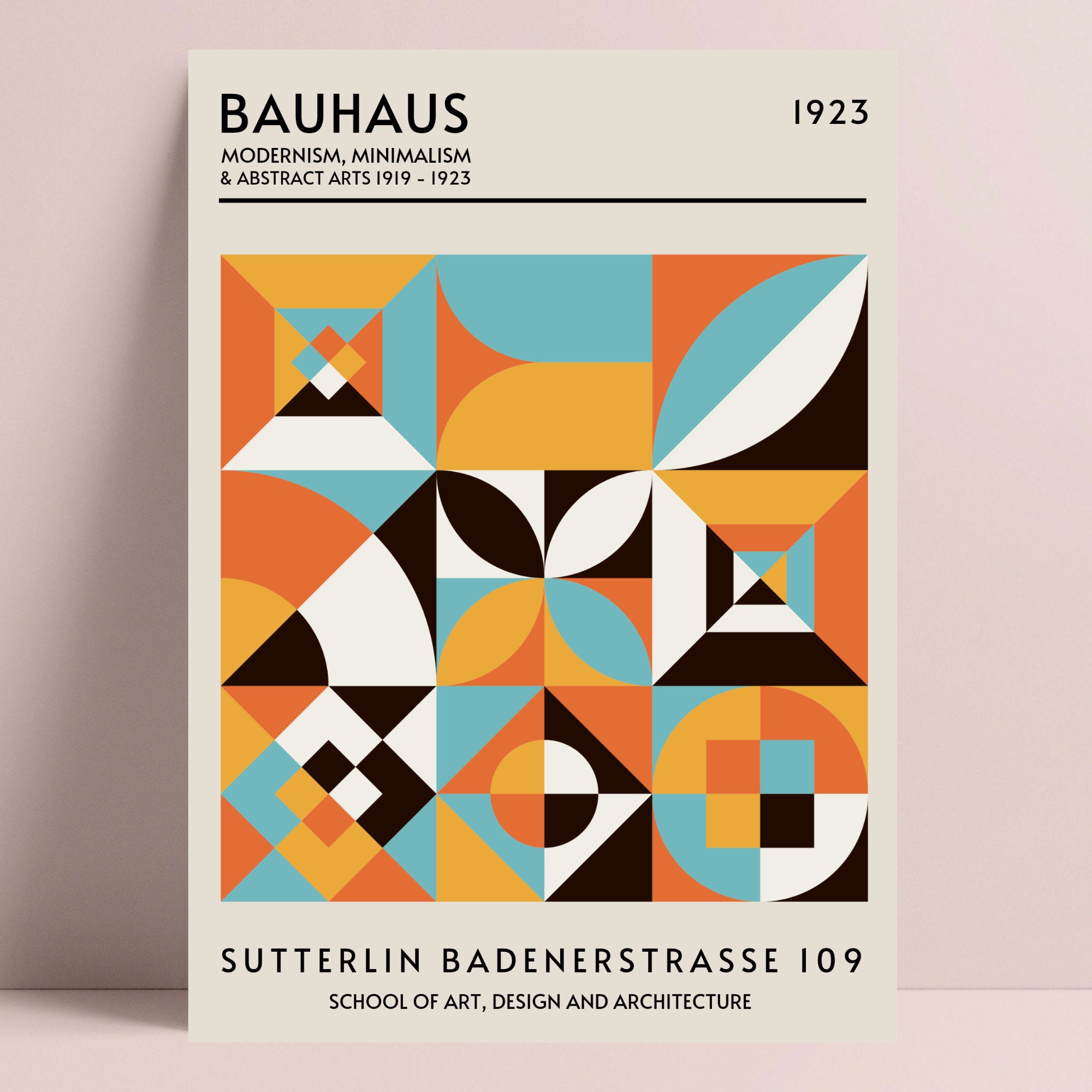 Set of 3 Bauhaus Posters, Bauhaus 1923 Poster, Bauhaus Wall Art, Living ...