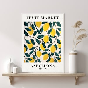 Barcelona Print, Barcelona Poster, Modern Art, Kitchen Wall Print, Home Decor, Gift Ideas, Wall Prints, Posters, Wall Art, Kitchen