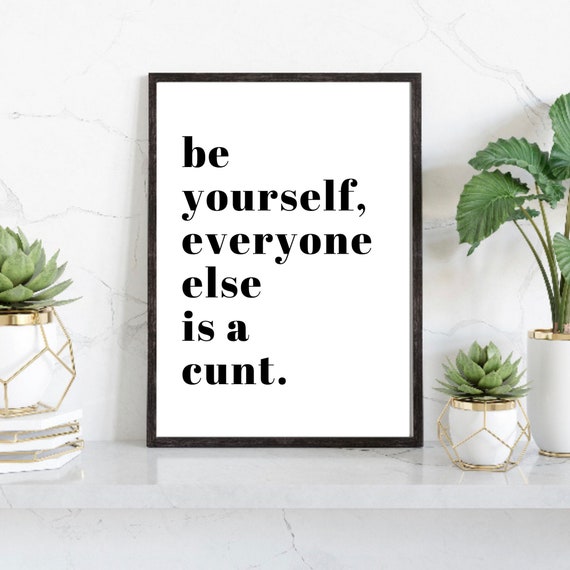 Be You Print Fun Motivational Wall Decor Motivational Etsy