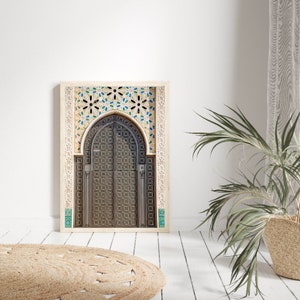 Moroccan Door Print, Travel Print, Islamic Doorway Poster, Marrakech Wall Art, Mosaic Poster, Boho Decor, Marrakech Travel Posters
