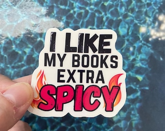 Spicy Books Vinyl Sticker | Kindle, Laptop, Journal
