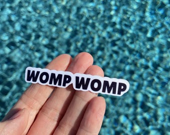 Womp Qomp Womp Womp Sticker – Funny Meme Vinyl Decal – Sad Trombone Humor Sticker ...