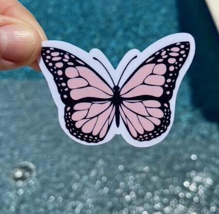 Butterfly Sticker, Waterproof Vinyl Decal for Laptop, Water Bottle - Etsy