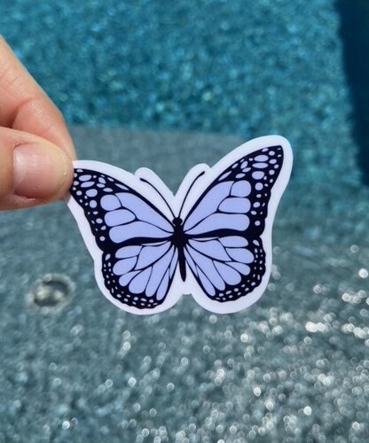 Butterfly Sticker, Waterproof Vinyl Decal for Laptop, Water Bottle - Etsy