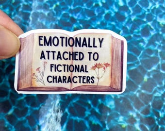 Fictional Characters Book Sticker | Waterproof Vinyl Laptop Decal