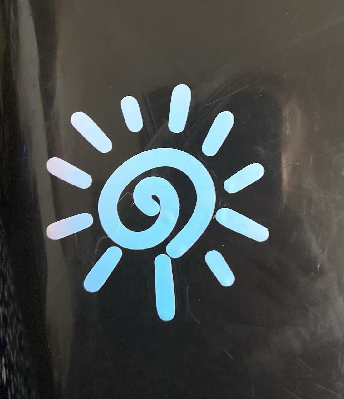 Swirl Sun Vinyl Sticker, Waterproof Decal - Etsy