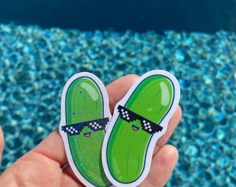 Dill Pickle Sticker | Funny Waterproof Vinyl Laptop Decal